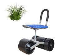 Tabouret De Jardinage Enroulable - Jardin Rotatif À 360 Degrés, Siège Travail Roulant avec Roues | Chariot Pliable en Hauteur Réglable, Sièges Lisses