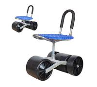 Tabouret de jardinage enroulable - Tabouret de jardin rotatif à 360 degrés, siège de travail de jardin roulant avec roues | Chariot pliable en hauteur réglable, sièges de travail de jardinage lisses