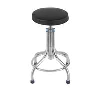 Tabouret de laboratoire dentaire mobile en acier inoxydable Tabouret de comptoir Tabouret de travail Tabouret rond Tabouret de travail Tabouret dos nu en spirale Hauteur réglable 45-60 cm Pour salon