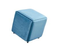 Tabouret de maquillage 5 pièces avec roulettes, sièges for petits espaces, tabourets combinés empilables, for utilisation intérieure et extérieure sur le balcon du bureau(Color 1,45x45x46cm)