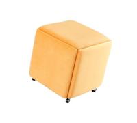 Tabouret de maquillage 5 pièces avec roulettes, sièges for petits espaces, tabourets combinés empilables, for utilisation intérieure et extérieure sur le balcon du bureau(Color 6,35x35x36cm)