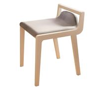 Tabouret de maquillage avec coussin en mousse haute densité pour chambre à coucher, salon, bureau à domicile - Tabouret bas confortable idéal pour l'application du maquillage et la relaxation