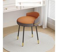 Tabouret de maquillage avec dossier - Chaise de coiffeuse rotative en cuir - Assise confortable et élégante pour salon et salle de réception