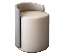 Tabouret de maquillage avec dossier, pivotant à 360°, assise confortable pour salle de maquillage, chambre à coucher, salon