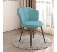 Tabouret de maquillage avec dossier pour salle de maquillage - Chaise élégante pour chambre à coucher et salon - Siège cosmétique confortable - Design moderne