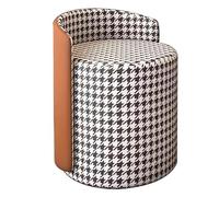 Tabouret de maquillage avec support dorsal, pivotant à 360°, parfait pour les dressings, les chambres et les espaces de vie