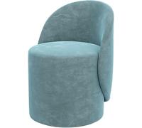 Tabouret de maquillage de luxe avec dossier - Fauteuil rotatif pour chambre à coucher Design simple 40 x 40 x 67 cm Siège de maquillage élégant rembourré parfait pour une décoration moderne
