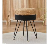 Tabouret de maquillage de vanit Aleesing tissage la main de la main naturel Poot-tas de tabourets de vanit multifonctionnelle moderne