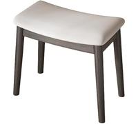 Tabouret de maquillage en bois minimaliste pour chambre à coucher Chaise basse Banc à langer Parfait pour les vanités et les habillages TablesMain de style Fonctionnel Maison Mobilier