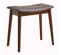 Tabouret de maquillage en cuir avec coussin de selle, siège éponge à haut rebond pour coiffeuse, chambre, salon, entrée