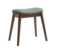 Tabouret de maquillage ergonomique avec coussin doux et design incurvé pour la maison et le salon de coiffeuse