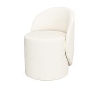 Tabouret de maquillage haut de gamme avec dossier simple et pivotant - Meuble de chambre à coucher élégant et confortable - 40 x 40 x 67 cm - Couleur A