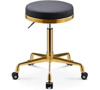 Tabouret de maquillage réglable en métal pour coiffeuse, salon de coiffure et salon de manucure - Hauteur polyvalente pour un confort ultime