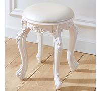 Tabouret de maquillage rembourré - Élégant banc cosmétique avec pieds en acier ABS, design élégant en flanelle pour chambre à coucher et salle de bain