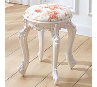 Tabouret de maquillage rembourré - Élégant banc cosmétique avec pieds en acier ABS, design élégant en flanelle pour chambre à coucher et salle de bain