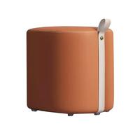 Tabouret de maquillage scandinave pour chambre de fille, banc de commode léger et de luxe, tabouret carré court pour salon et rangement de chaussures (orange)