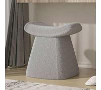 Tabouret De Maquillage, Tabouret De Vanité Blanc, Tabouret Rembourré, Le Design Simplifié Peut être Assorti à Une Variété De Styles, Exquis Et Compact, Et Ne Prend Pas De, Light Grey, One Size