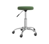 vidaXL Tabouret de massage pivotant en velours – Hauteur réglable – Vert foncé