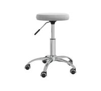 vidaXL Tabouret de massage velours gris clair Gris G
