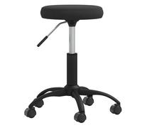 Tabouret de Massage Velours Gris Foncé Pivotant Chaise Siège Beauté Spa vidaXL