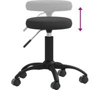 Tabouret de massage velours noir