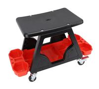 Tabouret de Mécanicien avec Roues et Rangement pour Garage