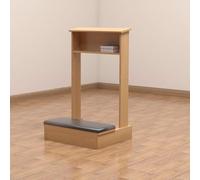 Tabouret De Méditation Banc De Prière en Bois Tabouret De Prière avec Coussin Banc De Méditation Chaise De Méditation Confortable Tabouret À Genoux pour S'agenouiller, Prière(Wood)