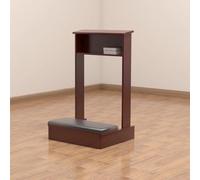 Tabouret De Méditation Banc De Prière en Bois Tabouret De Prière avec Coussin Banc De Méditation Chaise De Méditation Confortable Tabouret À Genoux pour S'agenouiller, Prière(Brown)