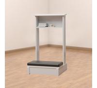 Tabouret De Méditation Banc De Prière en Bois Tabouret De Prière avec Coussin Banc De Méditation Chaise De Méditation Confortable Tabouret À Genoux pour S'agenouiller, Prière(White)