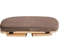Tabouret de méditation portable, Support confortable en éponge, Design pliable, Inclinaison ergonomique de 5°, Café