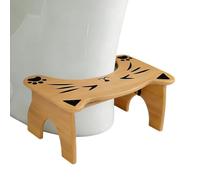 Tabouret De Merde Adulte | Marchepied Accroupi Antidérapant - Tabouret De Pot De Toilette Portable En Bois De 7 Pouces De Hauteur | Pour Les Personnes Âgées, Douche Et Caca Dans La Salle De Bain, Ce Q