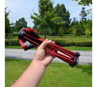 Tabouret de pêche Pliant en Alliage d'aluminium extérieur Petit Tabouret-Rouge