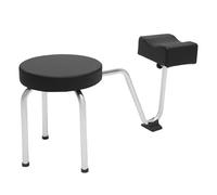 Tabouret de pédicure 2 en 1 - Repose-pieds réglable en PVC - Pour manucure, pédicure, tatoueur