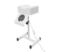 Tabouret de pédicure, chaise électrique avec aspiration, repose-pieds, manucure, repose-pieds, robuste et durable, réglable en hauteur de 48 à 68 cm, pour salon, spa et soins des pieds (blanc)