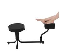 Tabouret de pédicure - Repose-pieds avec aspiration - Chaise de soin des pieds avec support pour les jambes - 2 en 1 - Tabouret de pédicure - Chaise pour repose-pieds - Salon de beauté (noir)