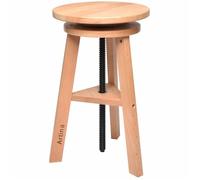 Tabouret de peinture Arles Ø 30 cm Tabouret pivotant en bois de hêtre Ø30cm