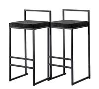 Tabouret De Petit Déjeuner Tabourets De Bar Ensemble Hauteur Assise 30 Pouces Chaise De Comptoir Simple Tabourets De Bar Chaise De Cuisine, Coussin En Velours Doux, Convient Au Comptoir De Bar De Cuis