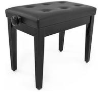 Tabouret de Piano Deluxe par Gear4music, Noir Brillant
