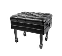Tabouret de piano en cuir - Banc de rangement réglable avec coussin imperméable pour musique et coiffeuse