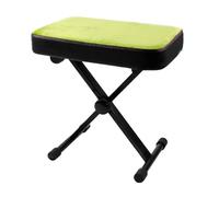 Tabouret de piano pliable et réglable, banc de clavier en cuir avec rangement, supporte 174,6 kg, parfait pour adultes et enfants, idéal pour les concerts scolaires (vert)