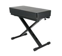 Tabouret de piano pliable réglable avec rangement, 4 hauteurs pour adultes et enfants, idéal pour les concerts scolaires et une utilisation à la maison (60,5 x 30 x 60,5)