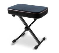 Tabouret de piano pliable réglable en cuir vert pour clavier, supporte 174,6 kg, parfait pour adultes et enfants, idéal pour les concerts scolaires et la pratique de la musique