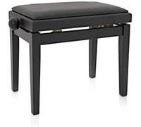 Tabouret de Piano Réglable par Gear4music, Noir Mat