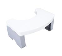 Tabouret de Pied de Pot Accroupi, Tabouret de Pot de Toilette Pliable PP pour le Voyage (Blanc)