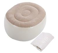 Tabouret de pied gonflable en PVC portable, chaise gonflable pour usage intérieur et extérieur, siège d’air doux avec fond antidérapant pour les voyages en voiture, le yoga, le dor