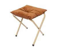 Tabouret de pied pliable avec coussin épais Portable Petit tabouret Pied métallique Café pour bureau Salon de massage
