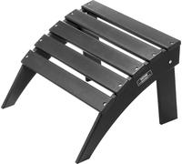 VEVOR Repose-pieds Pliable Adirondack, 475x500x330 mm, en PEHD, Résistant aux Intempéries pour Chaise Adirondack, Montage Facile, pour Extérieur, Patio, Porche, Piscine, Pelouse, Arrière-cour, Noir