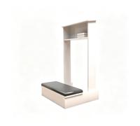 Tabouret de prière en bois massif pour la méditation et le culte coussin | 43 × 50 × 80 cm avec tablette et coussins d'agenouillement Cadeau religieux pour autel domestique(White)