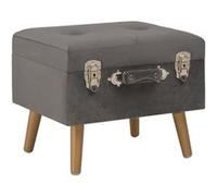 Vidaxl Tabouret De Rangement 40 Cm Gris Velours Gris