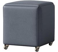 Tabouret de rangement 5 en 1 Magic Cube gigogne avec roulettes, canapé de cuisine multifonctionnel, tabouret empilable avec siège rembourré et cadre en métal